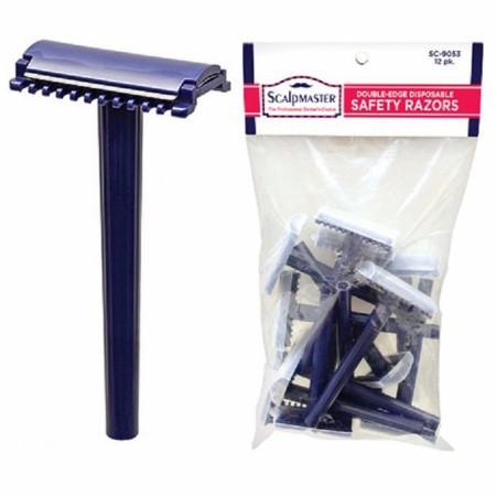 Product image 2 for Scalpmaster Disposable Twin Blade Safety Razors, 12-count