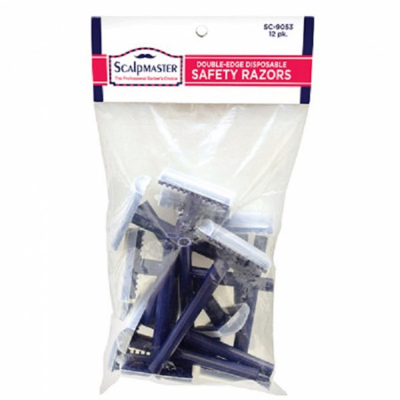 Product image 1 for Scalpmaster Disposable Twin Blade Safety Razors, 12-count