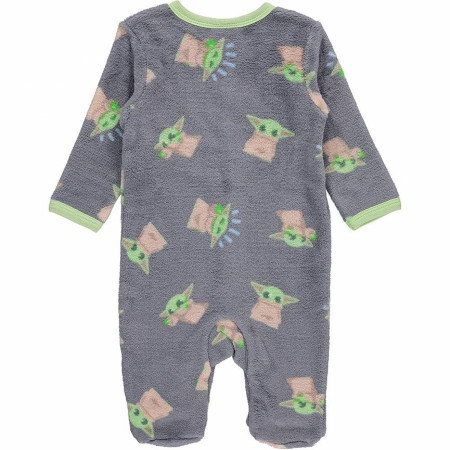 Product image 3 for Star Wars Grogu Poses All Over Print Footed Pajamas