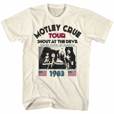 Motley Crue Shout at the Devil Tour 1983 Natural T-Shirt