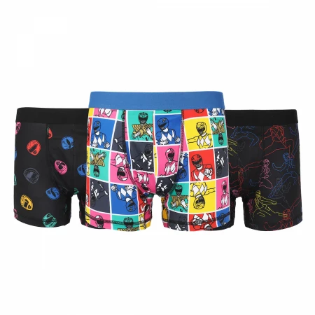 Power Rangers Printed Men's Boxer Briefs, 3-Count