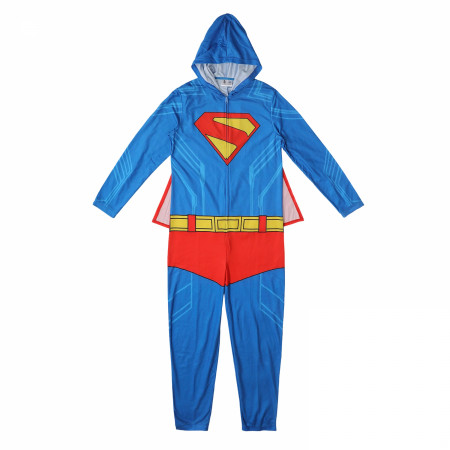 Superman Legacy Hooded Suit Adult Onesie SuperHeroStuff