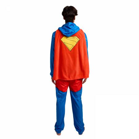 Superman Legacy Hooded Adult Union Suit - SuperHeroStuff