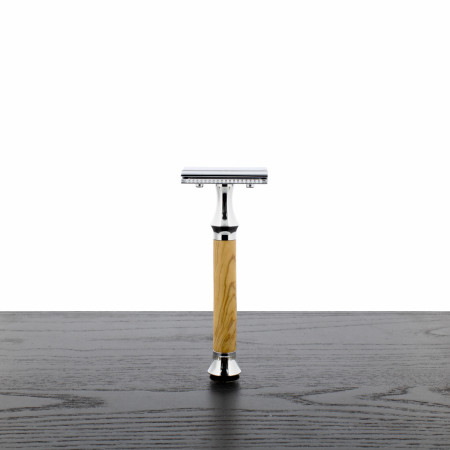 G&F 1920 Premium Olive Wood Safety Razor #1360