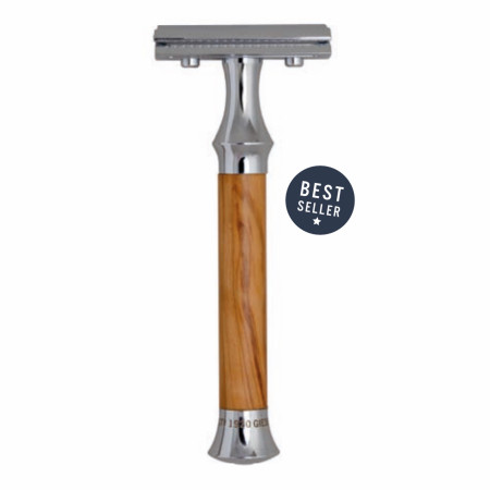 Product image 1 for G&F 1920 Premium Olive Wood Safety Razor #1360