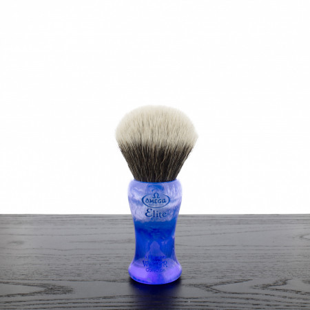 Omega Elements Elite Synthetic Shaving Brush - Water