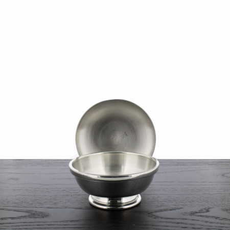 Col. Conk Pewter Shaving Bowl with Lid