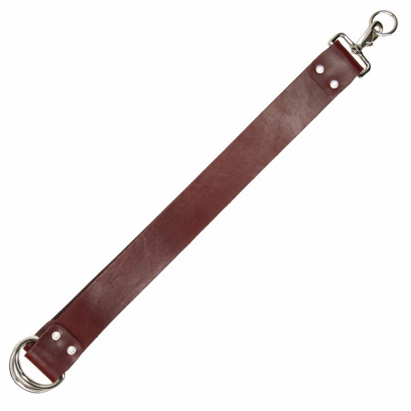 Product image 1 for WCS 2" Burgundy Latigo Leather Starter Strop with Nickel D-Rings