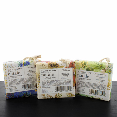 Via Mercato Natale 100 gm Soap Ornaments