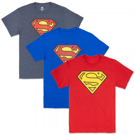 Superman The Classics 3-Pack T-Shirt Bundle
