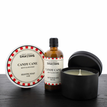 Product image 0 for West Coast Shaving Candy Cane Scented Gift Bundle