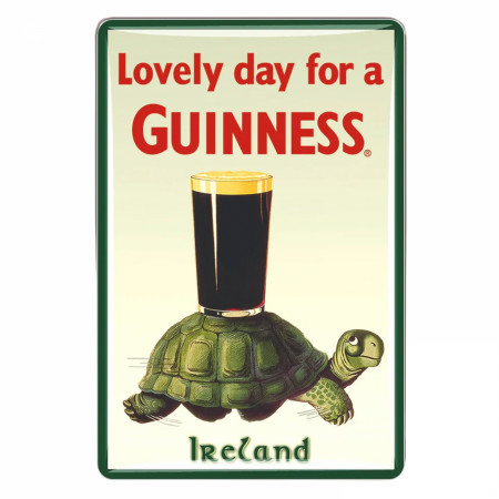 decorative plate nothing like a guinness white 30cm tole with aged