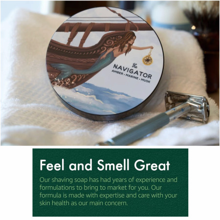 Product image 4 for Zingari Man Sego Shaving Soap - The Navigator, 5 oz.