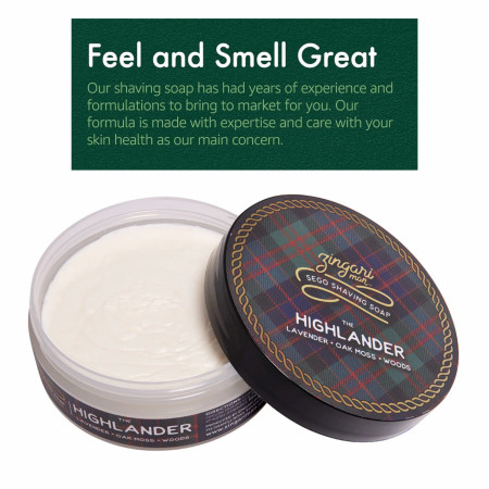 Product image 2 for Zingari Man Sego Shaving Soap - The Highlander, 5 oz.