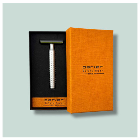 Product image 2 for Parker AeroShave Aluminum Safety Razor- Classic Length Handle