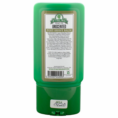 Product image 1 for Stirling Soap Unscented Post Shave Balm, 4 oz.