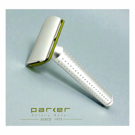 Product image 2 for Parker AeroShave Aluminum Safety Razor- Long Length Handle