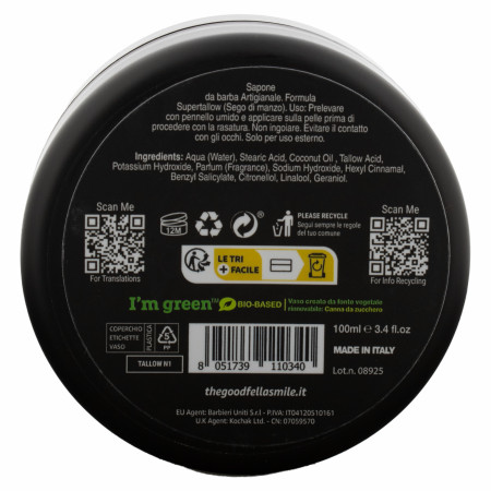 Product image 1 for Goodfellas Smile Shaving Soap, 3.4 oz. Tallow N1