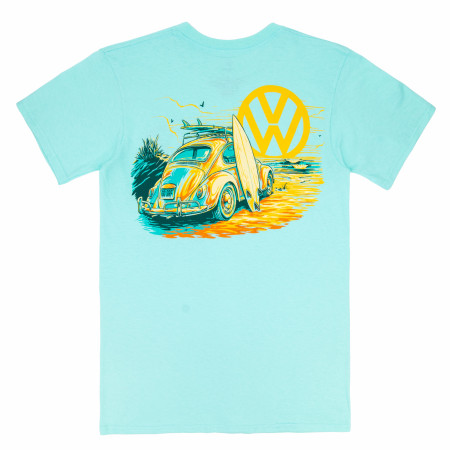 Volkswagen Bug at Sunset Front and Back Print T-Shirt - WearYourBeer