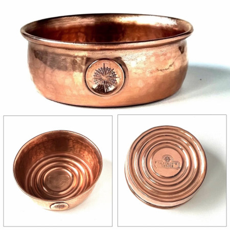 Product image 2 for Captain's Choice Polished Copper Handmade Lather Bowl