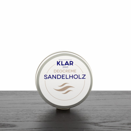 KLAR Sandalwood Deodorant Cream, 2.2 oz.
