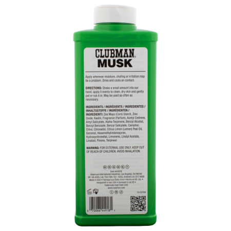 Product image 1 for Pinaud Clubman 9 oz. Talc-Free Finest Powder, Musk