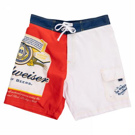 Budweiser The World Renowned Split Label Board Shorts - WearYourBeer