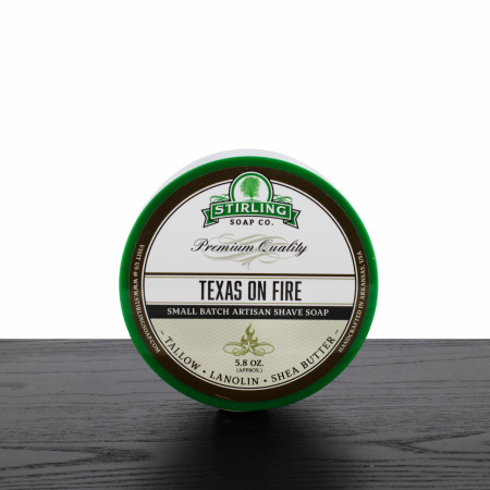 Stirling Soap Company Shave Soap, Texas on Fire