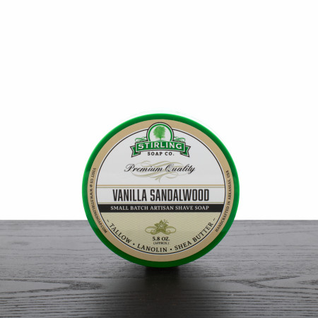 Stirling Soap Company Shave Soap, Vanilla Sandalwood