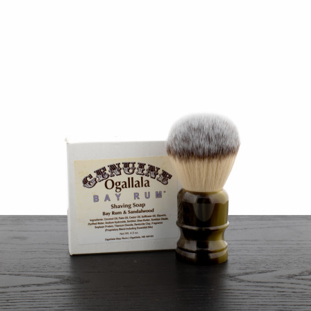 Ogallala Bay Rum & Sandalwood Shaving Soap & Shaving Brush