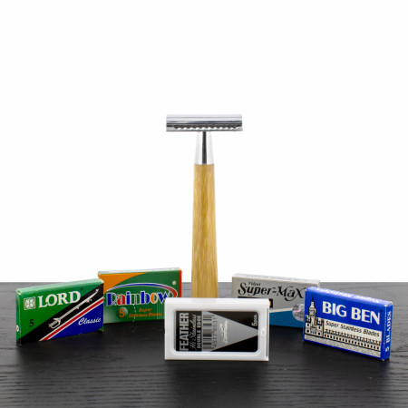 Product image 0 for The Natural Bamboo Shaving Bundle with 50 FREE Blades