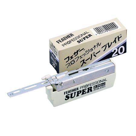 Product image 2 for Feather AC Professional Super Single Edge Straight Razor Blade, 20-Pack