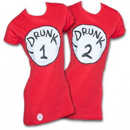 Drunk 1 Bottle Opener Juniors Red T-Shirt - WearYourBeer