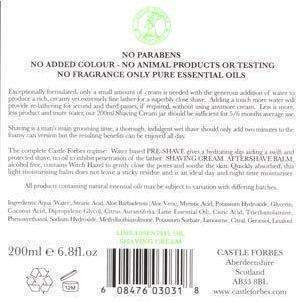 Product image 3 for Castle Forbes Lime Essential Oil Shaving Cream