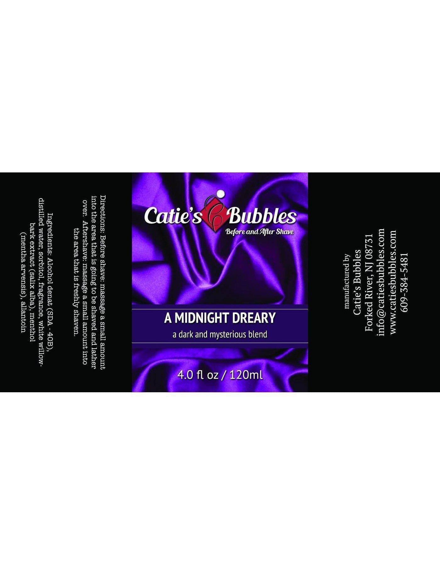 Product image 1 for Catie's Bubbles Before and After Shave, A Midnight Dreary