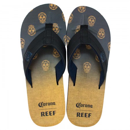 Corona Extra Reef Black And Yellow Sugar Skulls Bottle Opener Flip