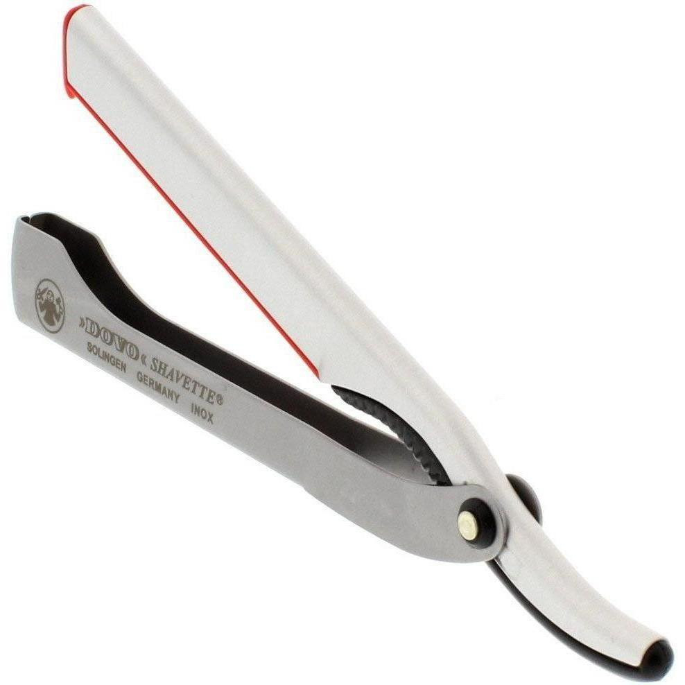 Product image 3 for Dovo Shavette Straight Razor, Stainless Steel Handle