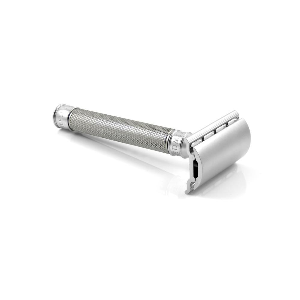 Product image 2 for Edwin Jagger DE 3ONE6 Stainless Steel Safety Razor, Knurled