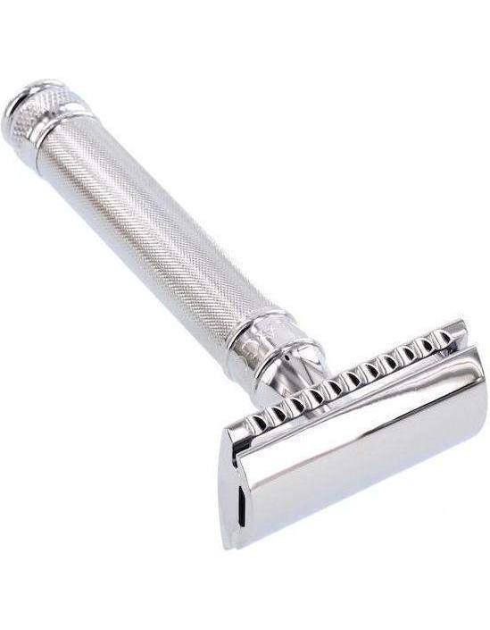 Product image 1 for Edwin Jagger DE89BA11 Double Edge Safety Razor, Barley Chrome