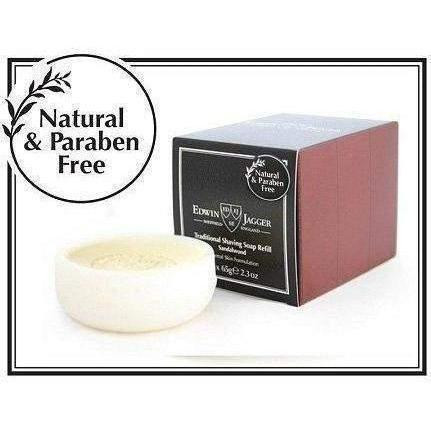 Product image 3 for Edwin Jagger Shaving Soap Refill, Sandalwood, 3-Pack