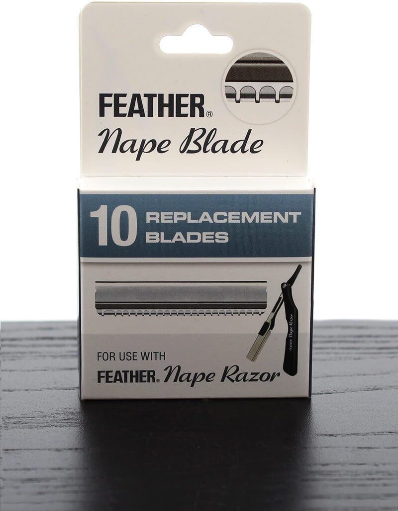 Product image 1 for Feather Nape and Body Single Edge Straight Razor Blades, 10-Pack