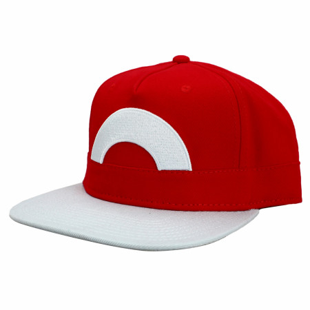 Pokemon Ash Ketchum Cosplay Flat Bill Snapback Hat SuperHeroStuff