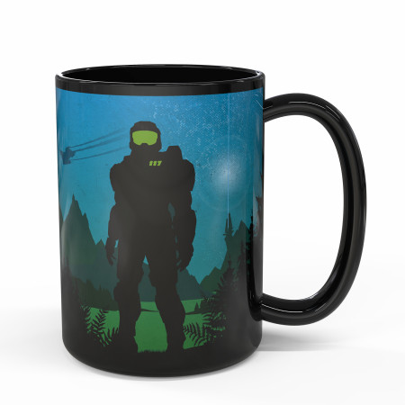 Halo Battle Scene Color Heat Change Ceramic Mug - SuperHeroStuff