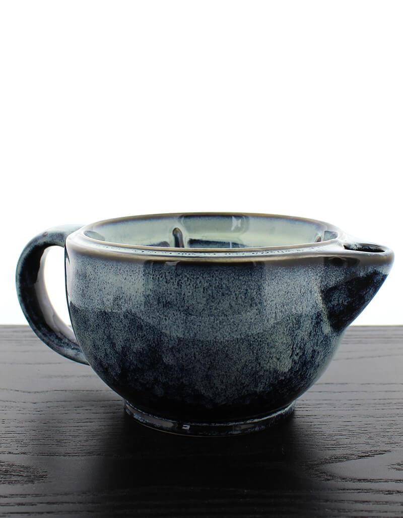 Product image 1 for Hand Thrown Shaving Scuttle, Two-Toned Blue