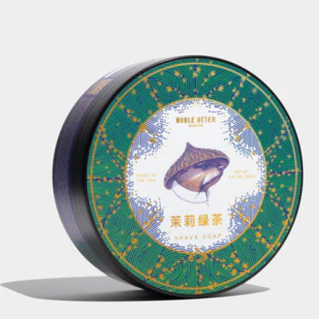 Product image 1 for Noble Otter Shaving Soap, Jasmine Green Tea (茉莉綠茶)