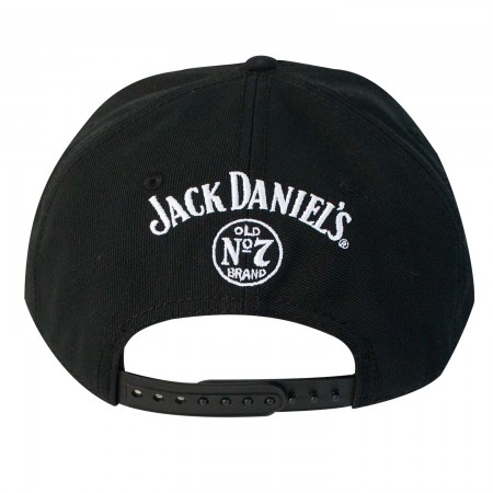 Jack Daniels Black Bottle Label Snapback Hat - WearYourBeer