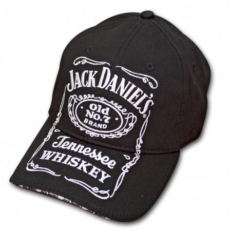 Jack Daniels ロゴ キャップ フリーサイズ Jack Daniel's Classic Logo Hat - Black - WearYourBeer