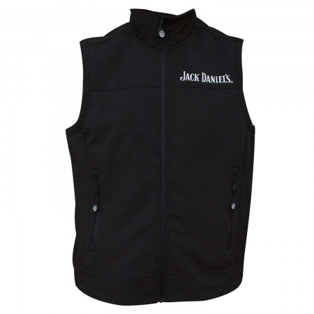 Jack Daniel's Softshell Zip-Up Men's Black Vest - WearYourBeer