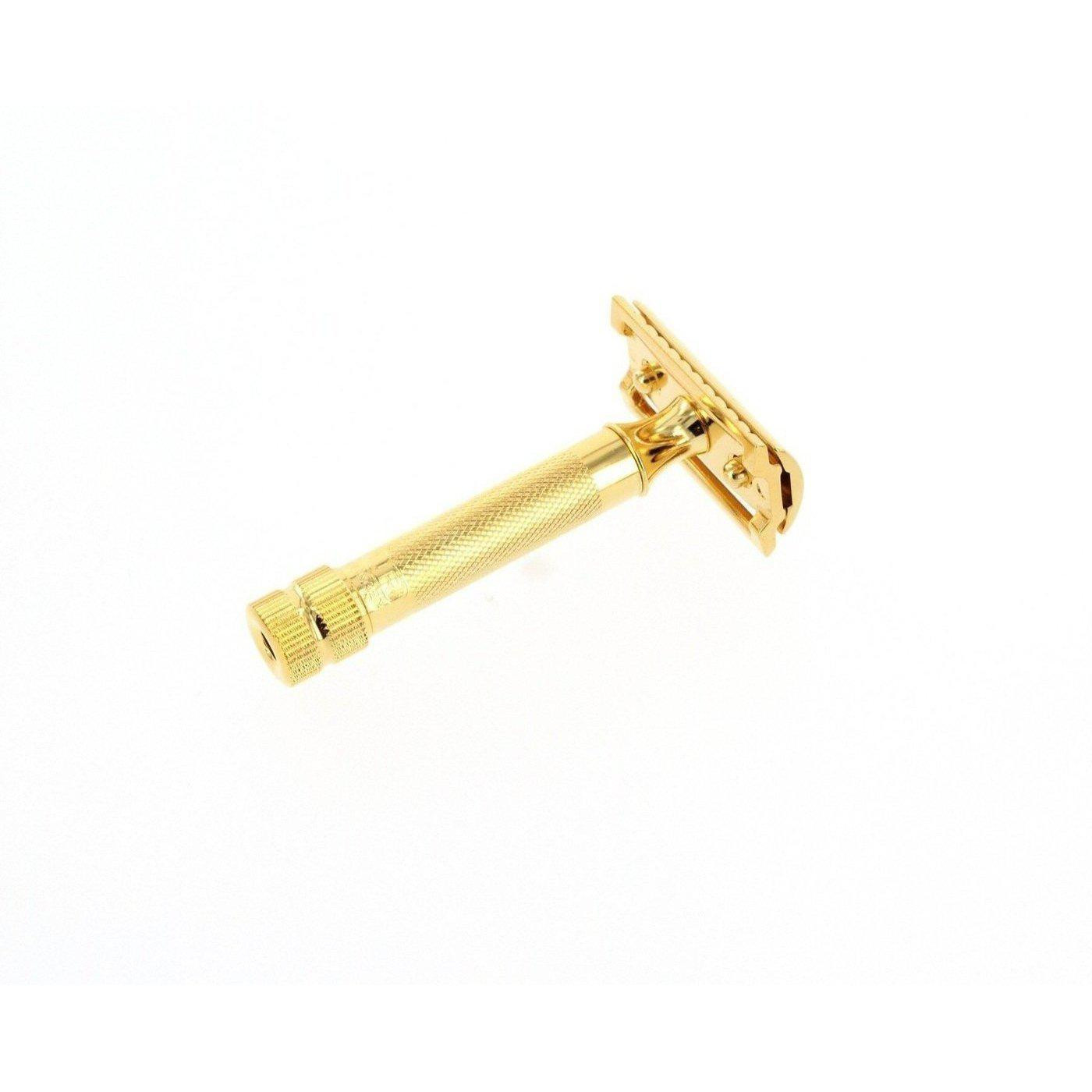 Merkur 34G Heavy Duty Classic Safety Razor, Gold - West Coast Shaving