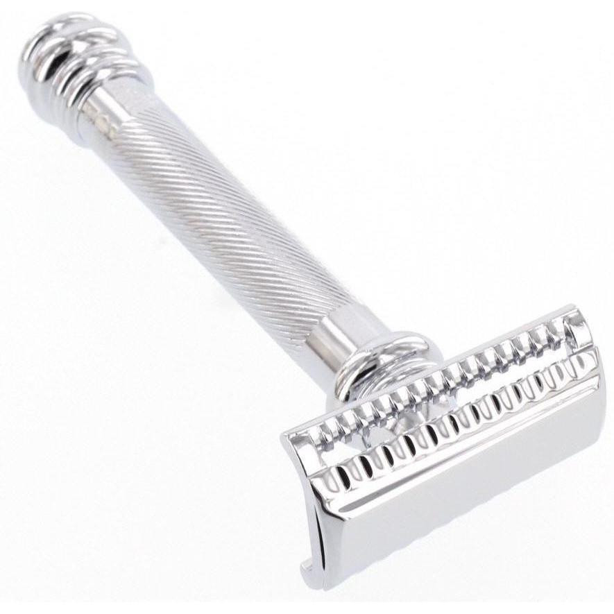 Product image 1 for Merkur 39C HD Long Handle Barber Pole Safety Razor, Slant Bar